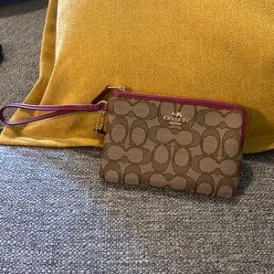 Coach Logo Wristlet